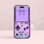 Purple Retro game console iPhone Wallpaper Transparent gaming device Digital Art lock screen  Pastel cute nostalgic gamer aesthetics