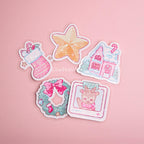 Winter Dream Holographic Die Cut Sticker Set of 5