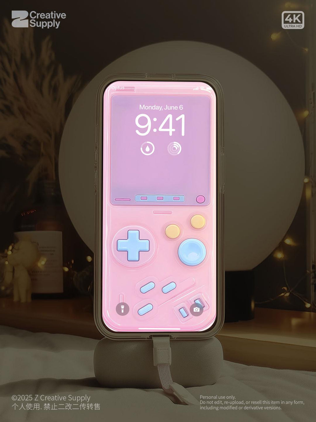 Y2K Anime Style Gameboy Phone Wallpaper