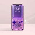 Purple Retro game console Wallpaper – Ultra-Realistic transparent Digital Art for Phone screen | Pastel  cute nostalgic gamer aesthetics