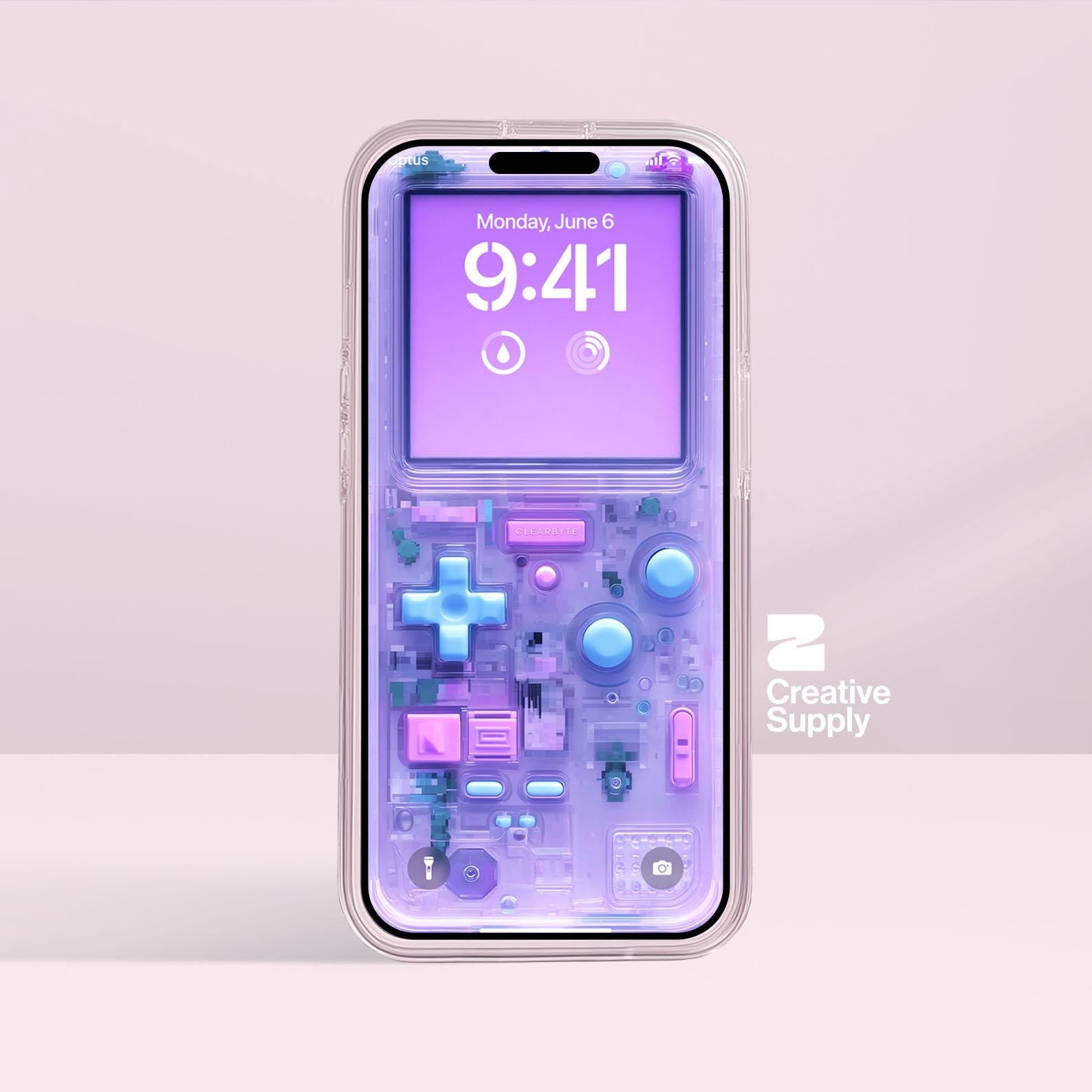 Retro Gameboy Phone Wallpaper: Y2K Pixel Art (Digital Download