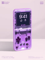 Purple Retro game console iPhone Wallpaper Ultra-Realistic transparent Digital Art for lock screen | Pastel  cute nostalgic gamer aesthetics