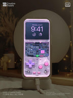 Pastel Gameboy Phone Wallpaper: Retro Circuit Board Art (Digital Download)