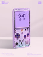Purple Retro game console iPhone Wallpaper Transparent gaming device Digital Art lock screen  Pastel cute nostalgic gamer aesthetics