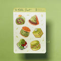 Matcha Desserts Sticker Sheet