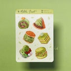 Matcha Desserts Sticker Sheet