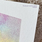 Pastel Landscape Art Print 12x12cm