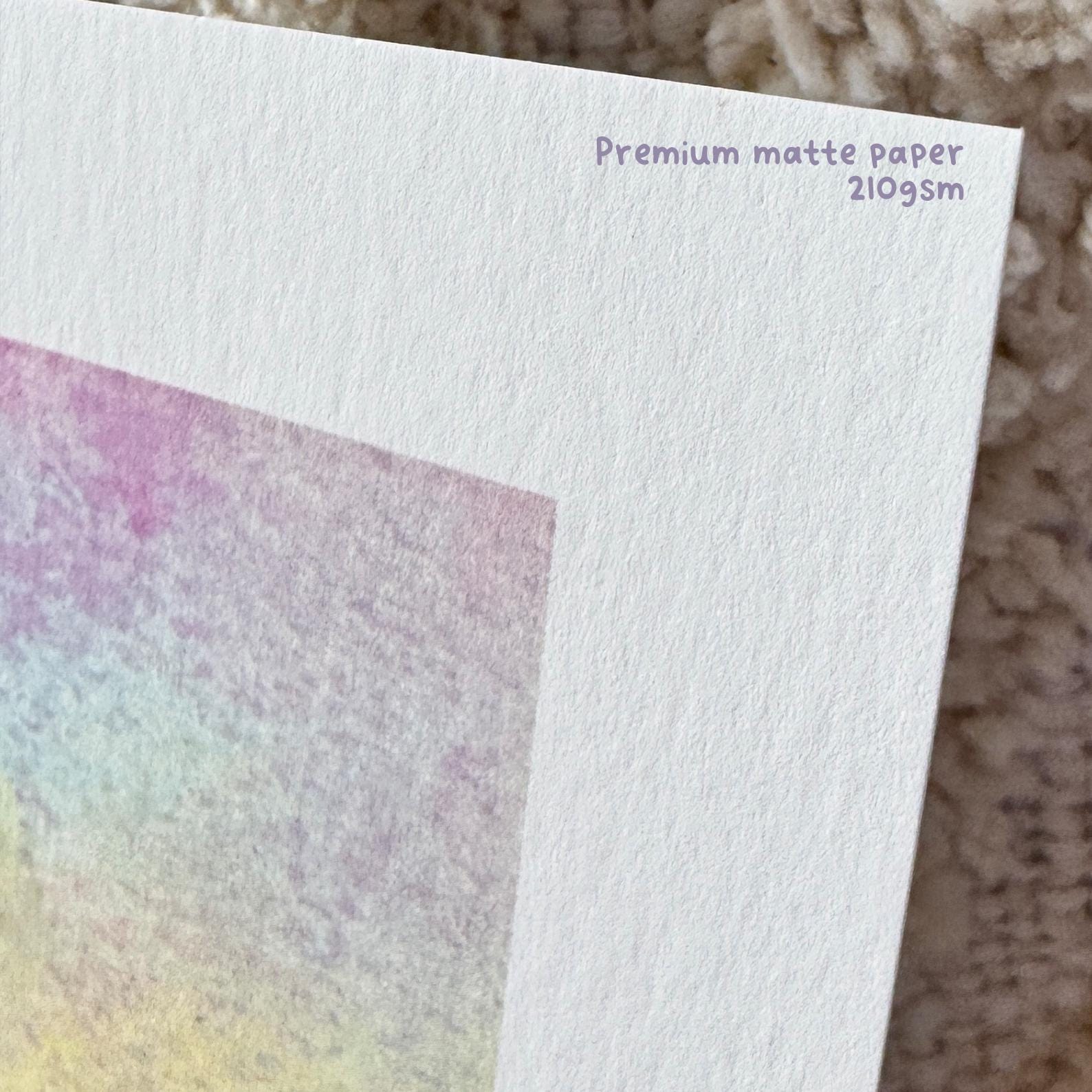 Pastel Landscape Art Print 12x12cm