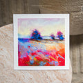 Pastel Landscape Art Print 12x12cm