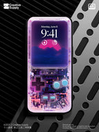 Purple Retro game console Wallpaper – Vaporwave transparent Digital Art for Phone screen | Pastel cute nostalgic Lo fi gamer aesthetics