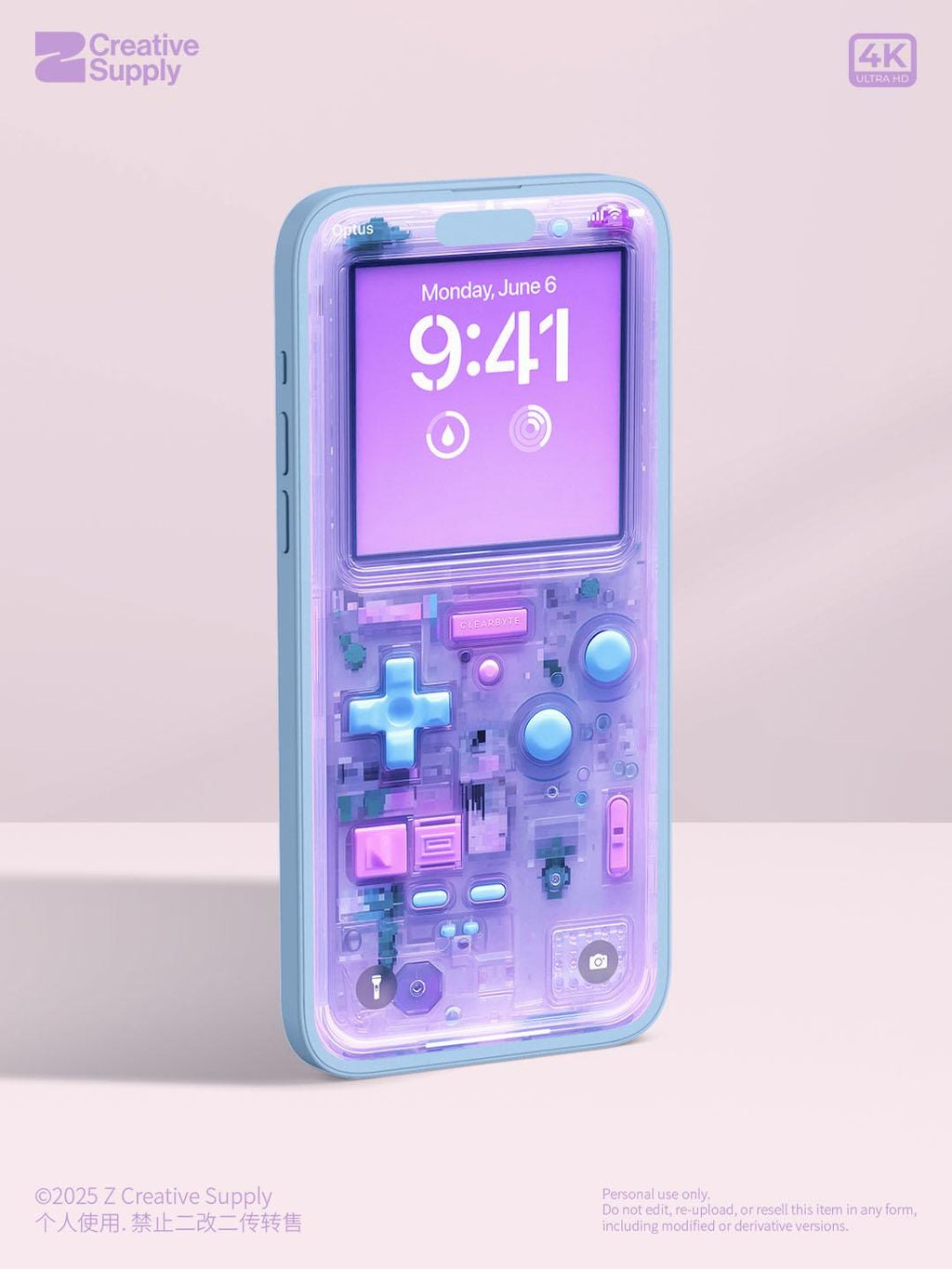 Retro Gameboy Phone Wallpaper: Y2K Pixel Art (Digital Download