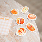 Asian Bread Die-cut Stickers | Set of 6