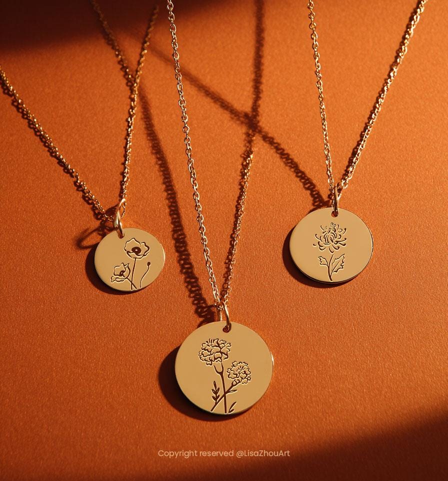 Birth Month Flower Bundle | 26 Hand-Drawn Botanical Line Art Clipart Set