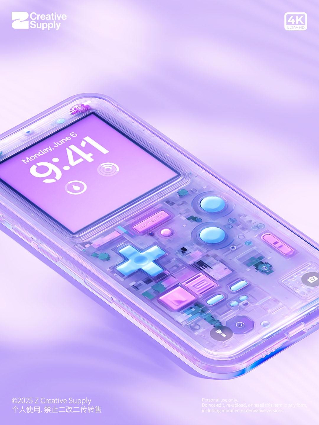 Retro Gameboy Phone Wallpaper: Y2K Pixel Art (Digital Download