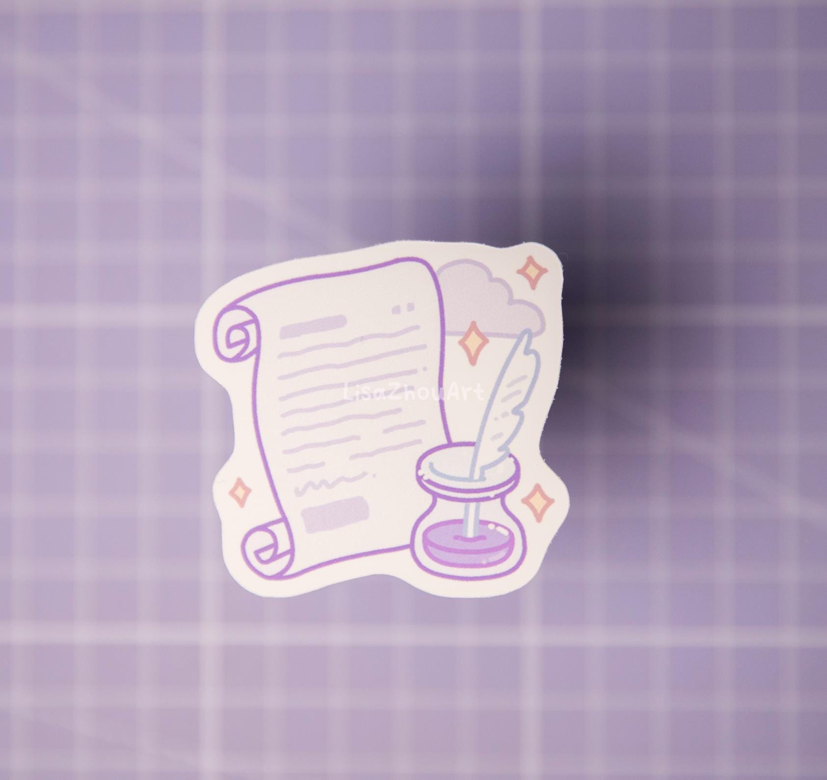 Spooky Notes Die Cut Stickers | Set of 2