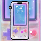 Retro Gameboy iPhone Wallpaper: Pastel Animal Crossing Lock Screen (Digital Download)
