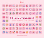 Cute Pink Bakery Icon Pack