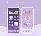 Spooky Magic Cat Icon Pack