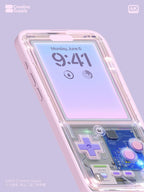 Retro Game Console Phone Wallpaper: Y2K Pastel Circuit Board (Digital Download)