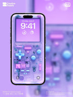 Retro Gameboy Phone Wallpaper: Y2K Pixel Art (Digital Download