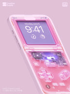 Pink Retro Gameboy console Phone Wallpaper