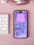 Retro Gameboy Phone Wallpaper: Y2K Pixel Art (Digital Download
