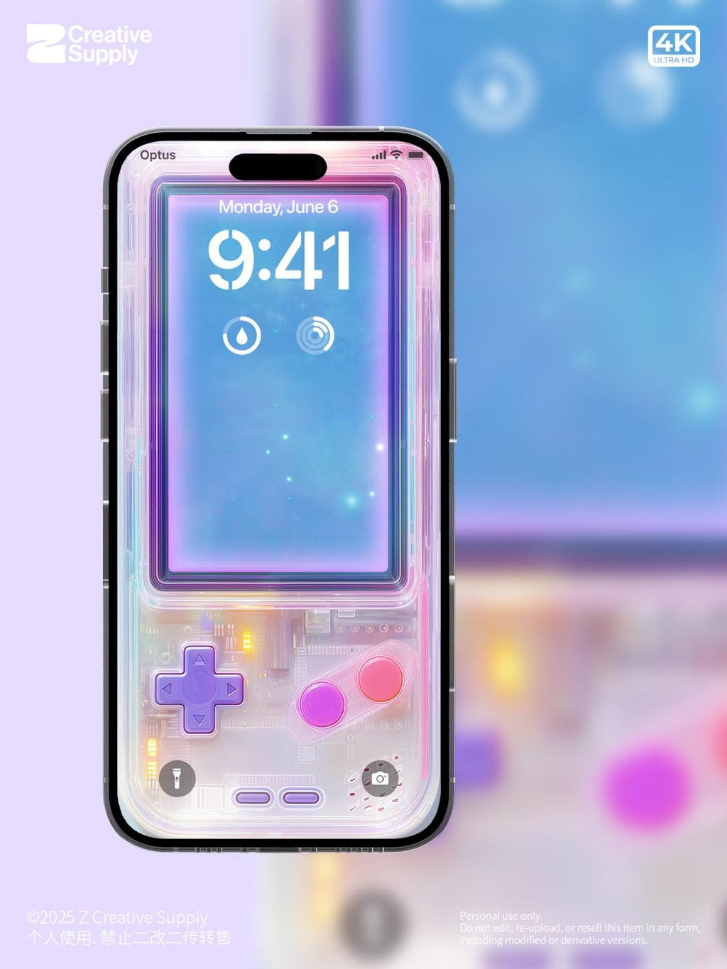 Retro Gameboy iPhone Wallpaper: Pastel Animal Crossing Lock Screen (Digital Download)