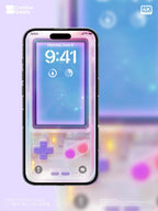 Retro Gameboy iPhone Wallpaper: Pastel Animal Crossing Lock Screen (Digital Download)