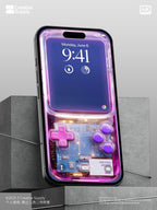 Pink Purple Retro game console Phone Wallpaper