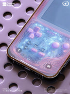 Retro Gameboy Phone Wallpaper: Pink Purple Blue Y2K Aesthetics (Digital Download)