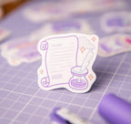 Spooky Notes Die Cut Stickers | Set of 2