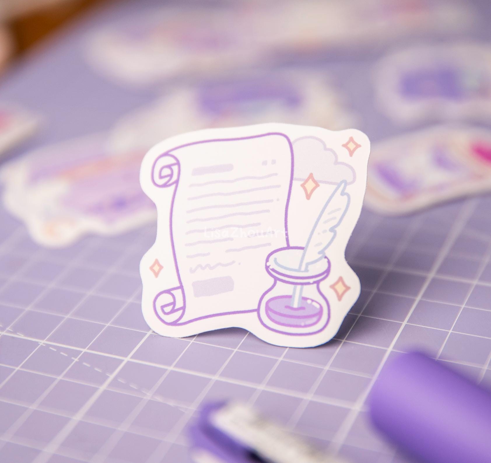 Spooky Notes Die Cut Stickers | Set of 2