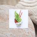 Matcha Ice Cream Art Print 12x12cm