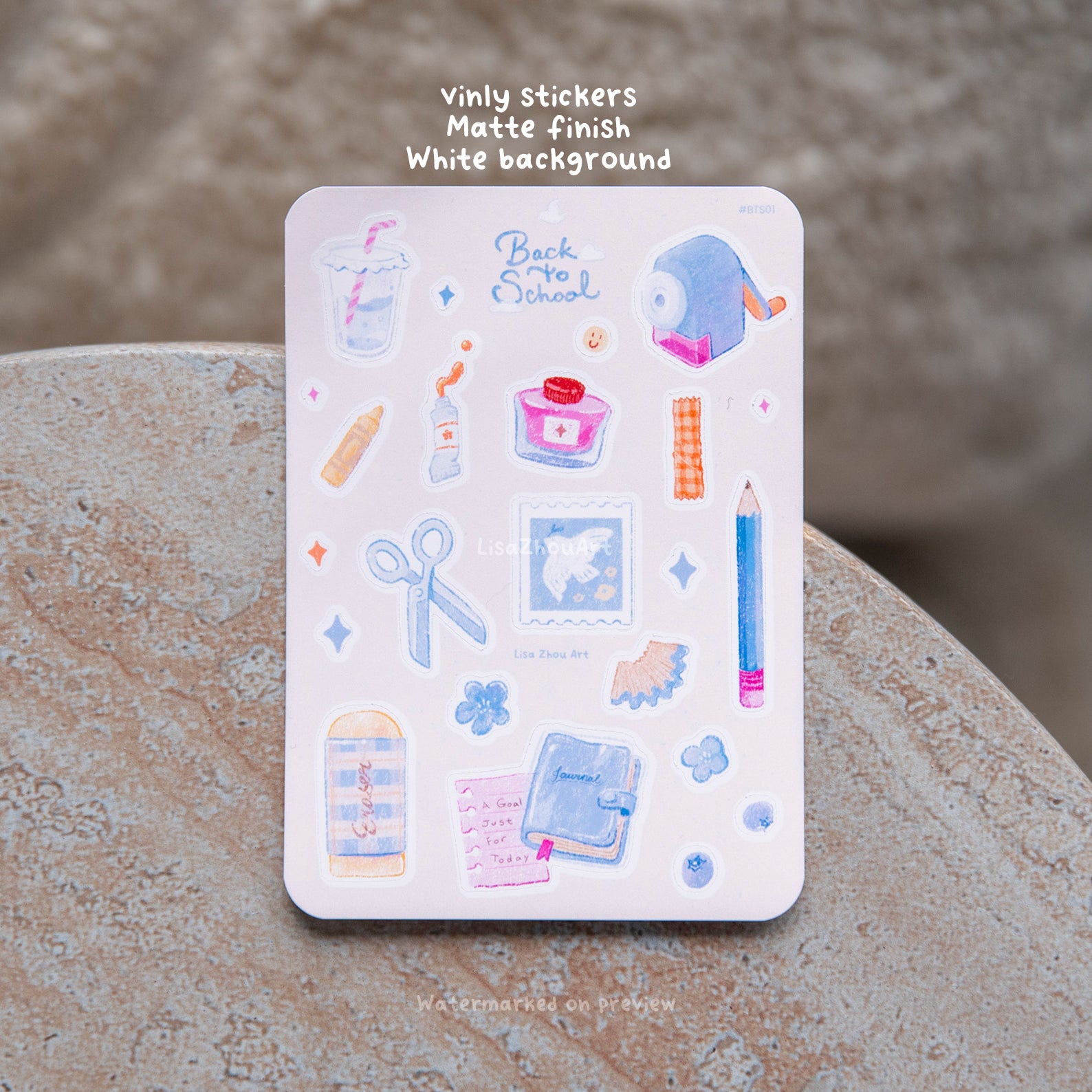 Back to School Sticker Sheet