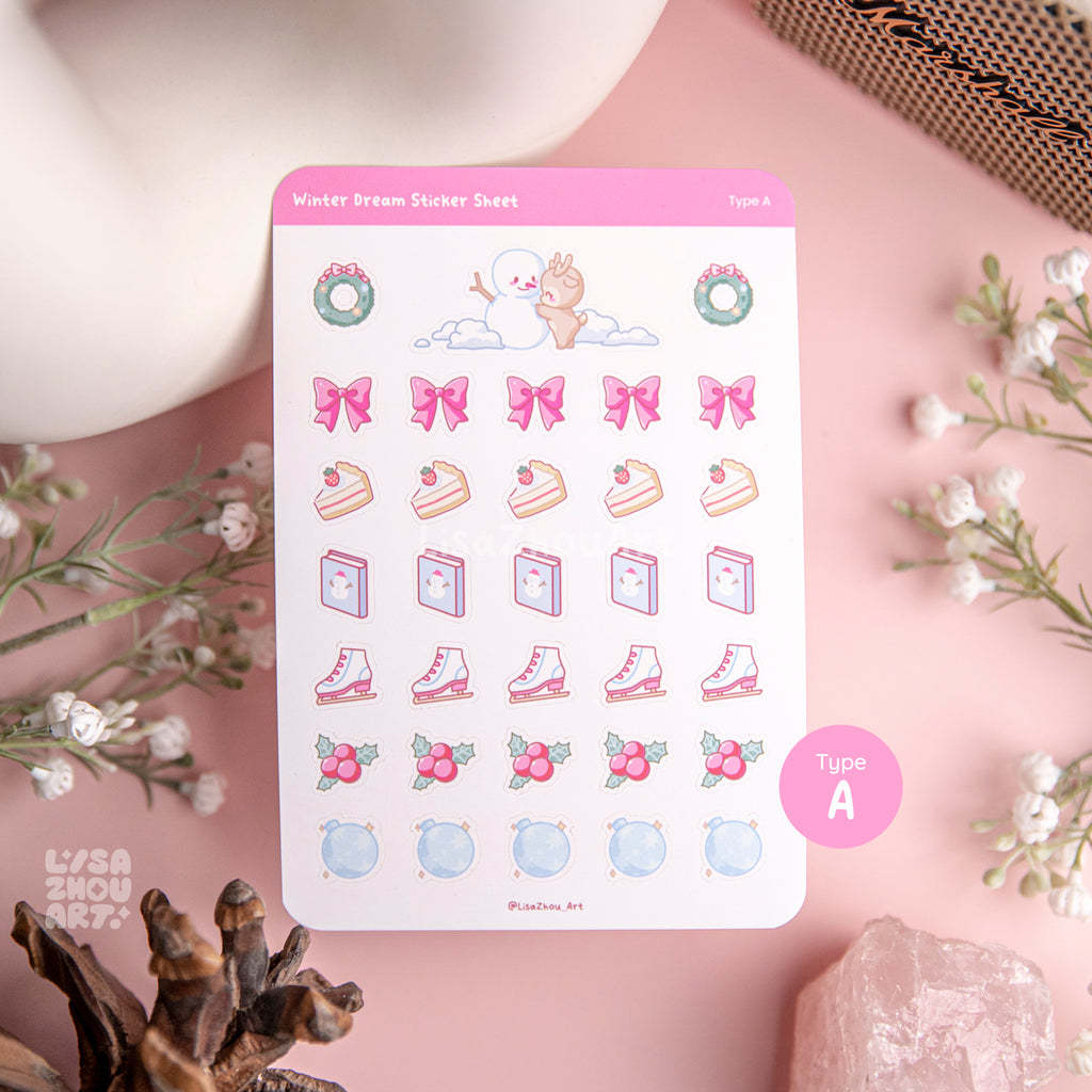 Winter Dream Deco Sticker Sheet | Type A
