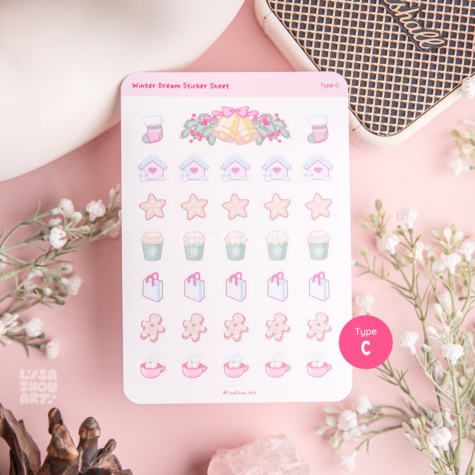 Winter Dream Deco Sticker Sheet | Type C