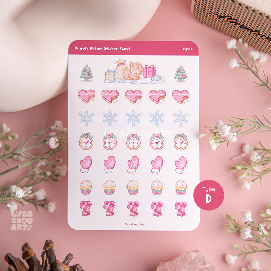 Winter Dream Deco Sticker Sheet | Type D