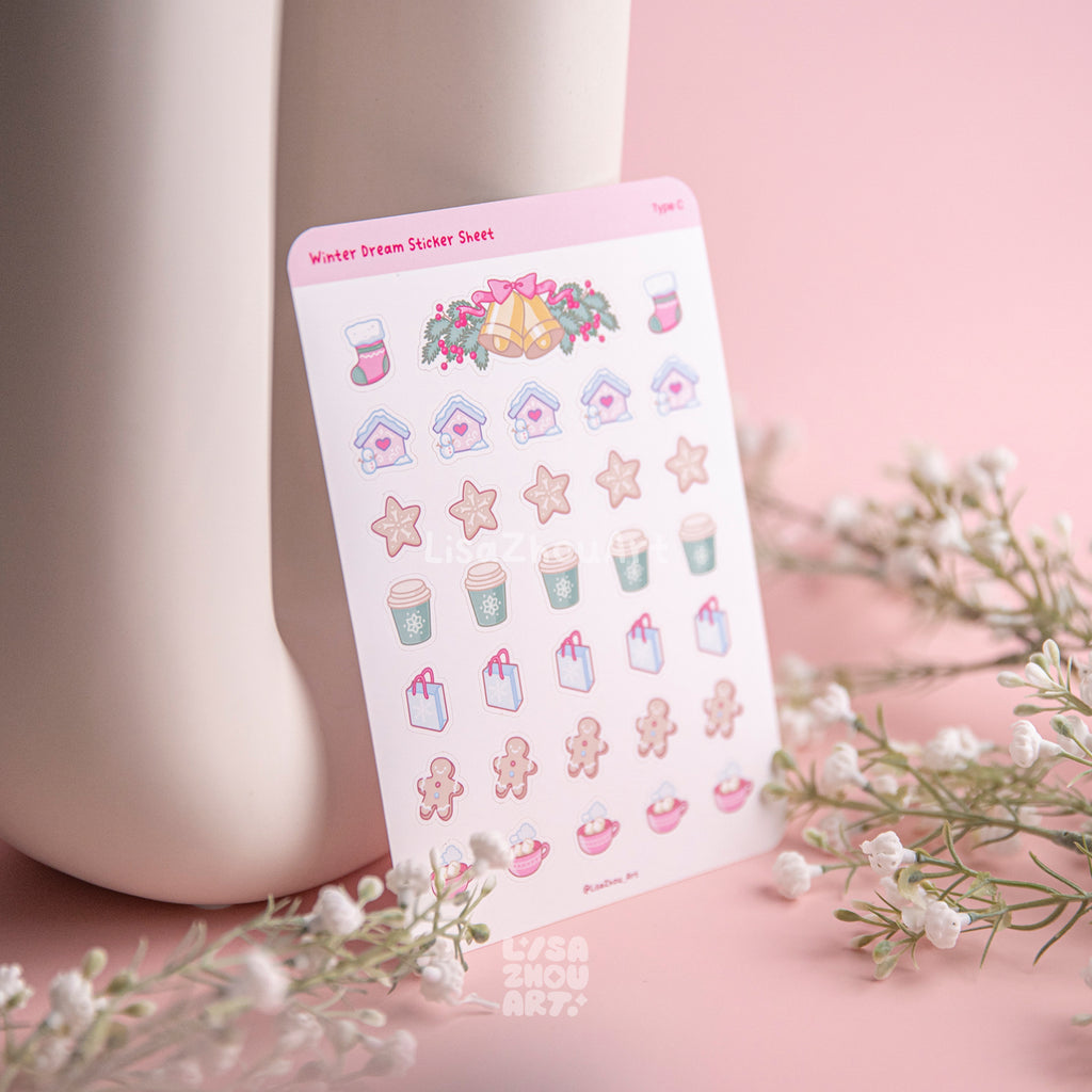 Winter Dream Deco Sticker Sheet | Type C
