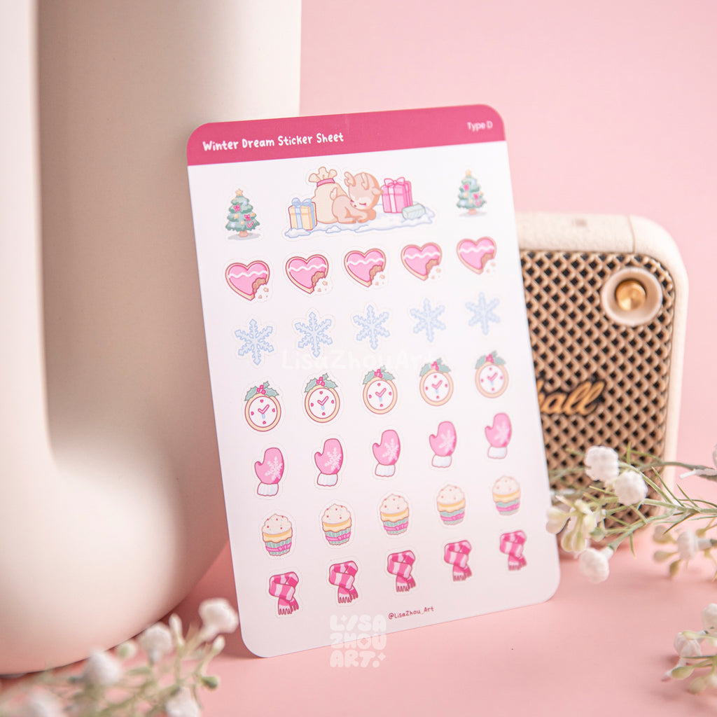Winter Dream Deco Sticker Sheet | Type D