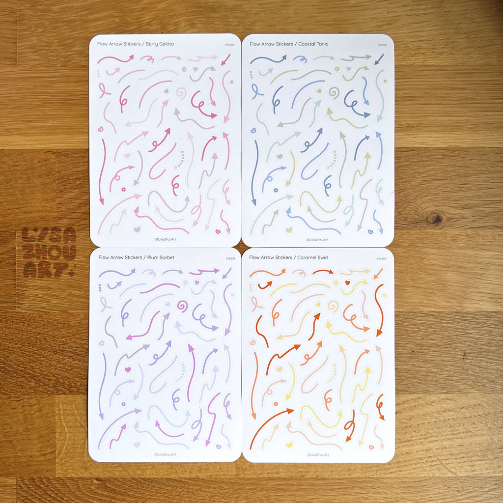 Flow Arrow Stickers