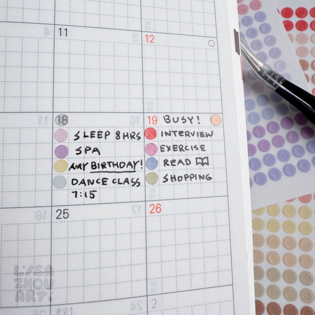 Mini Dots Washi Sticker Sheet 0.38 cm