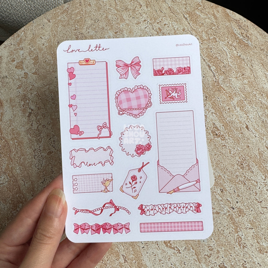 Love Letter Sticker Sheet
