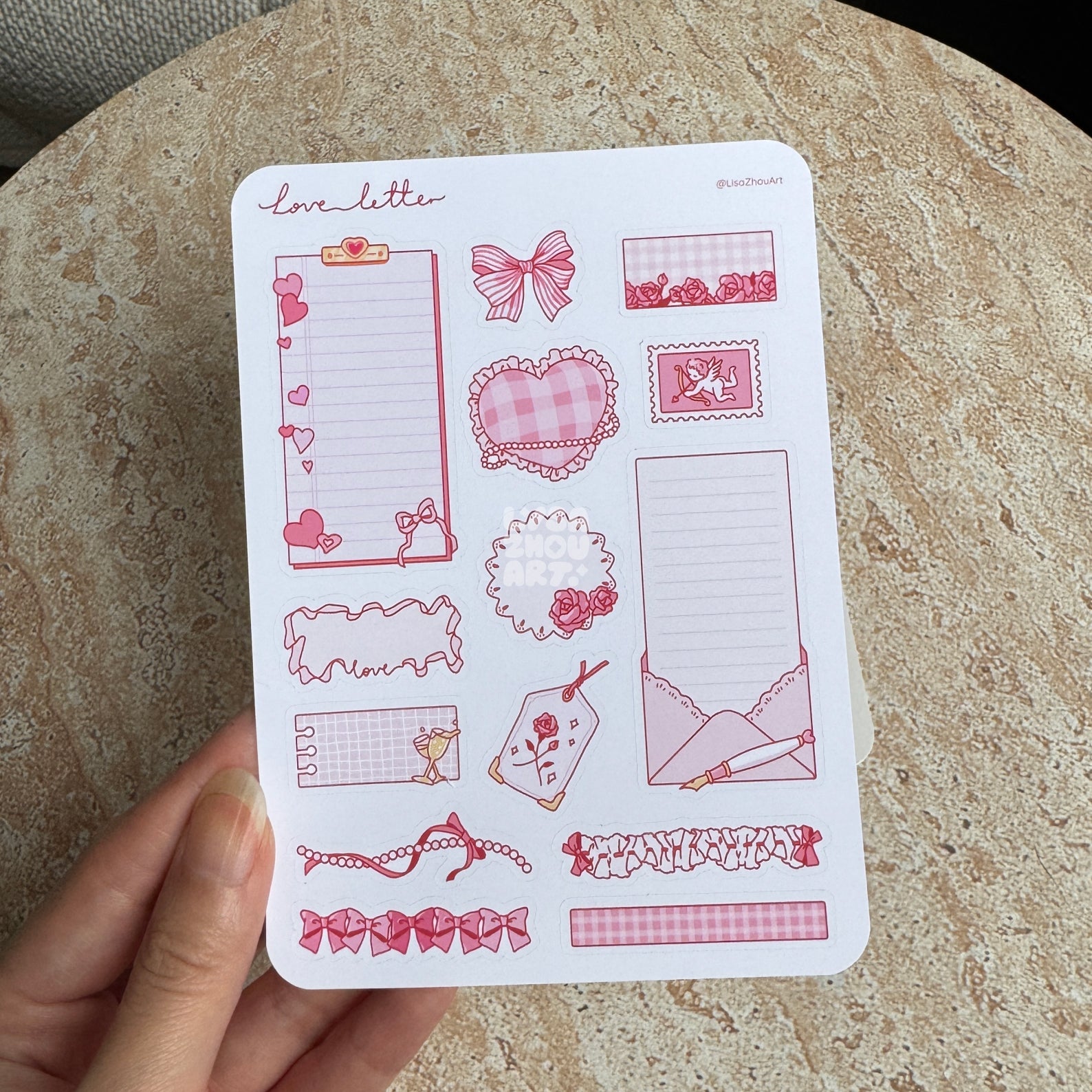 Love Letter Sticker Sheet