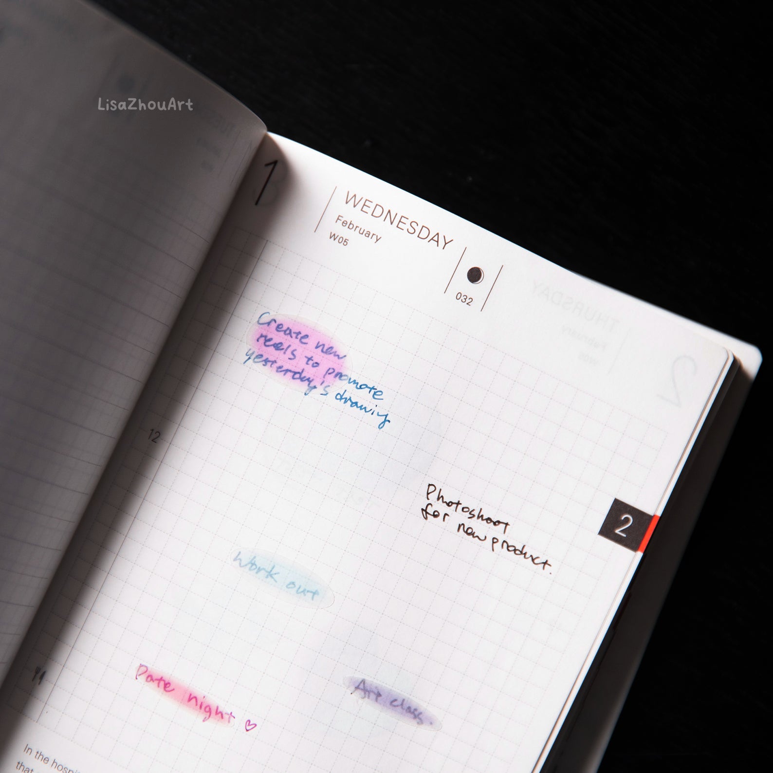 Blur Highlighter Washi Sticker Sheet