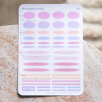 Blur Highlighter Washi Sticker Sheet