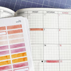 Watercolour Highlight Strips Washi Sticker Sheet