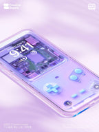 Purple Retro game console Wallpaper Realistic transparent Digital Art for Phone screen Gradient Pastel cute nostalgic gamer aesthetics