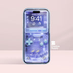 Pastel  Blue retro Game console Phone Wallpaper