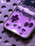 Purple Retro game console iPhone Wallpaper Ultra-Realistic transparent Digital Art for lock screen | Pastel  cute nostalgic gamer aesthetics