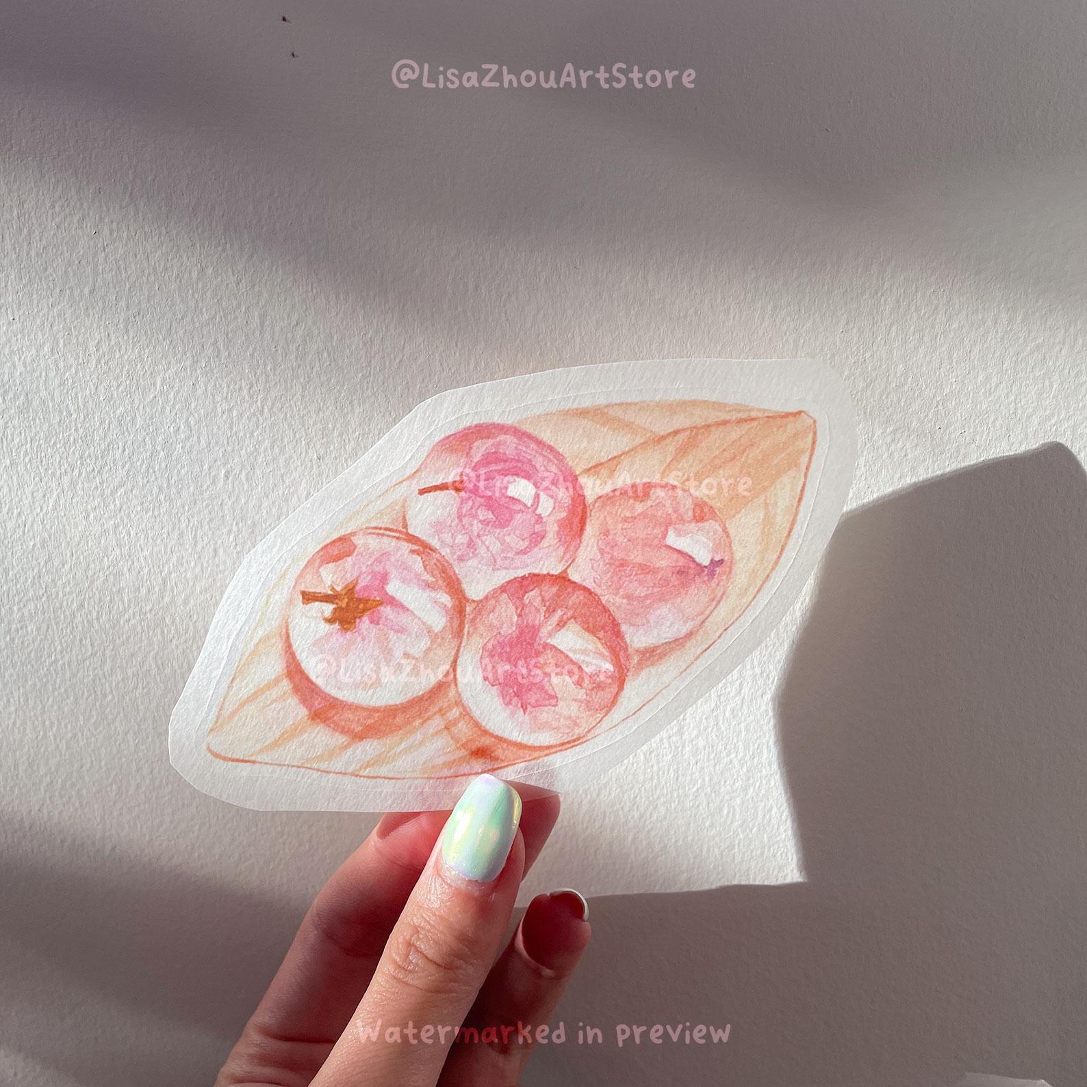 Sakura Dessert Washi Die Cut Stickers | Set of 13